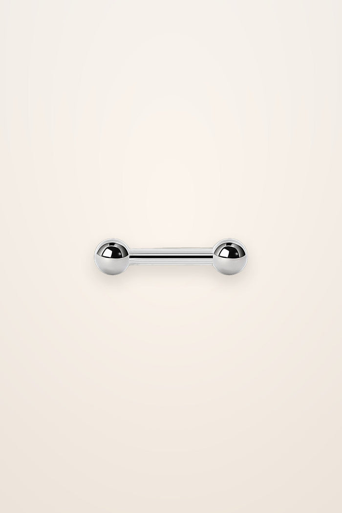 Surfacepiercing: stav genom två hål, till exempel nape