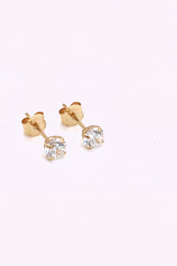 Äkta guld studs 18K | AMADEA