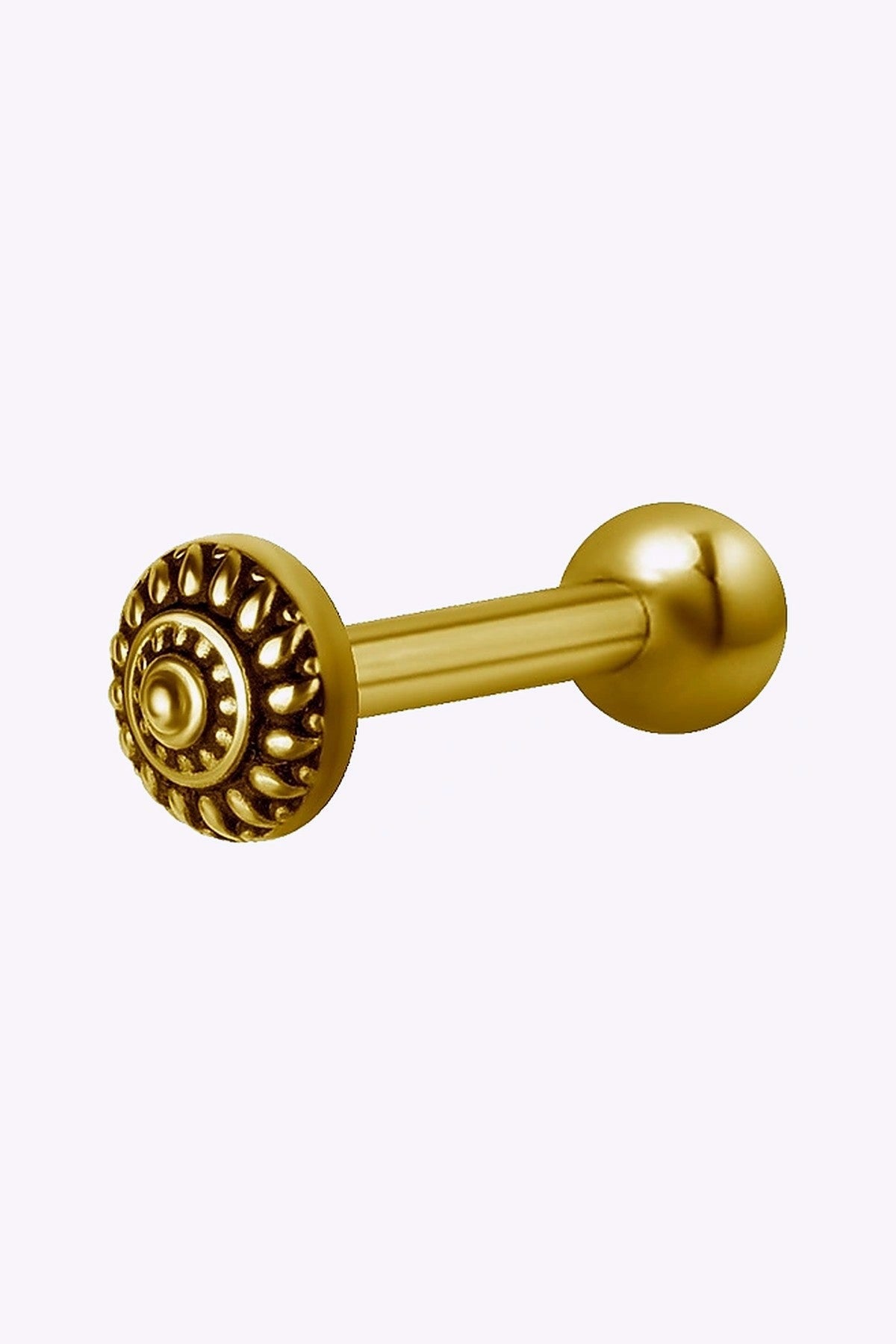 Barbell 19 Invandigt Gangad Micro 1 2 Mm Guld