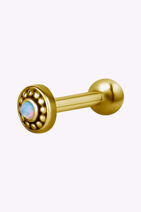 Barbell 27 Invandigt Gangad Micro 1 2 Mm Guld Pvd