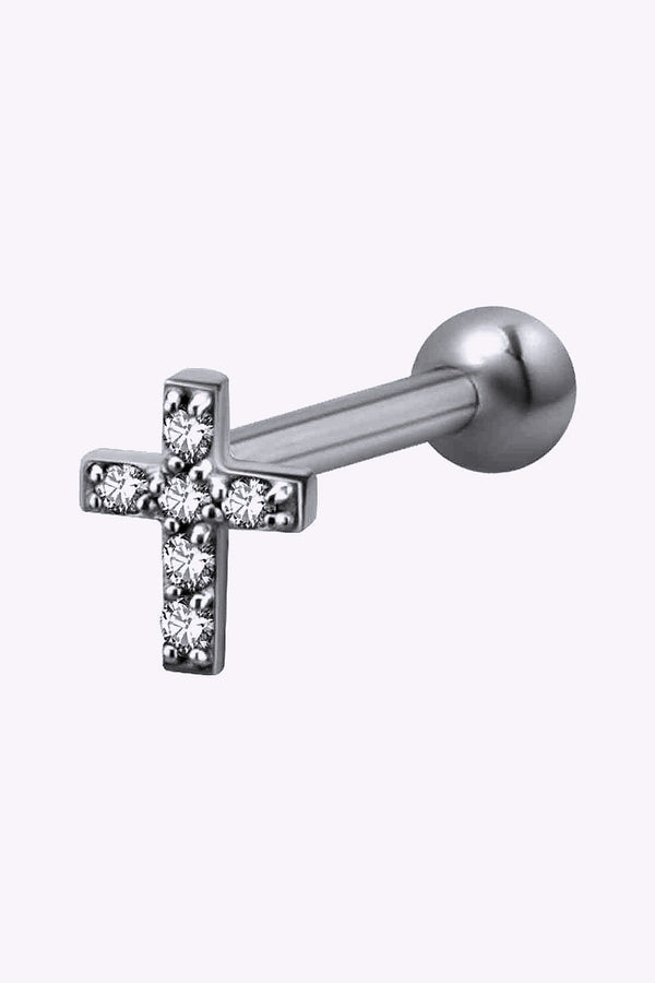 Barbell Kors Litet 1 2 X 06 Stal Kristaller