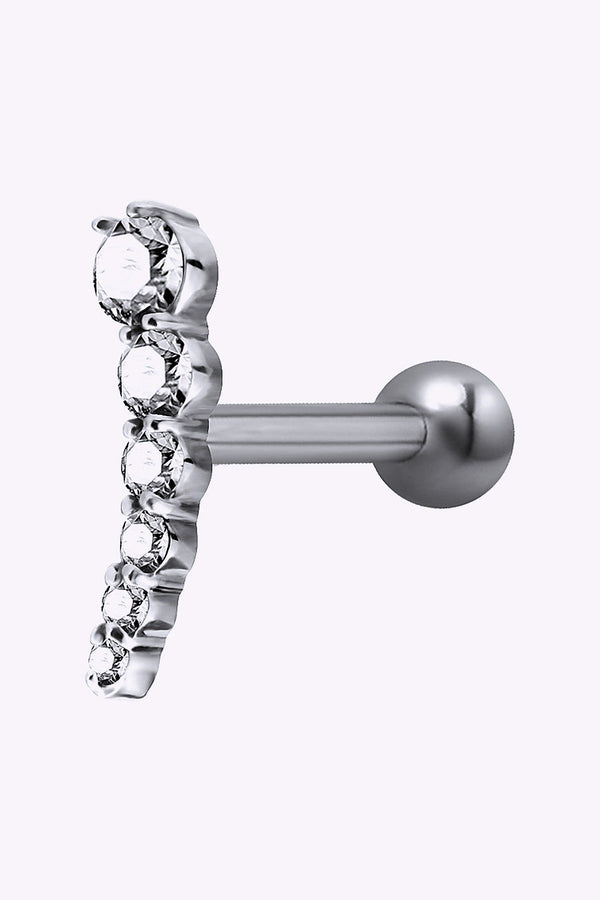 Barbell Till Piercing I Orat 6 St Vita Kristaller Hoger Stal
