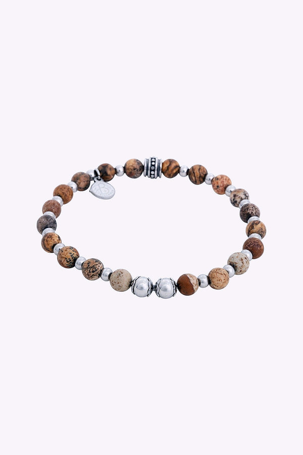 By Billgren Elastiskt Armband Beige Sandfargad