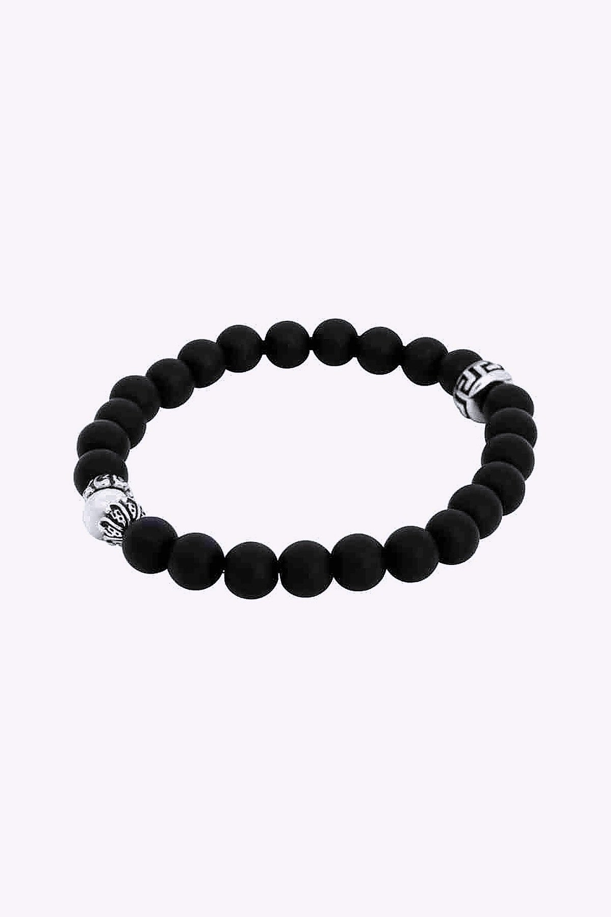By Billgren Elastiskt Armband Svart Och Vit