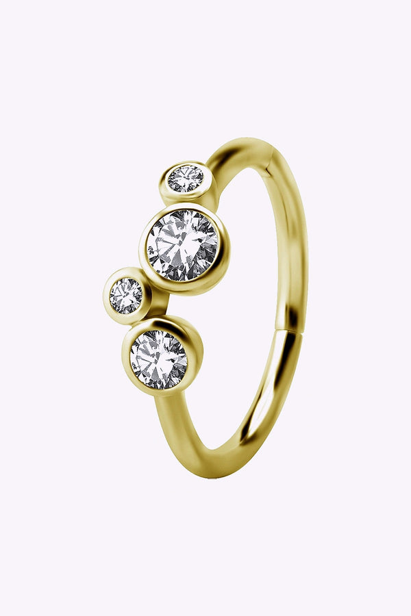 Clicker Kristaller 24K Guld Pvd