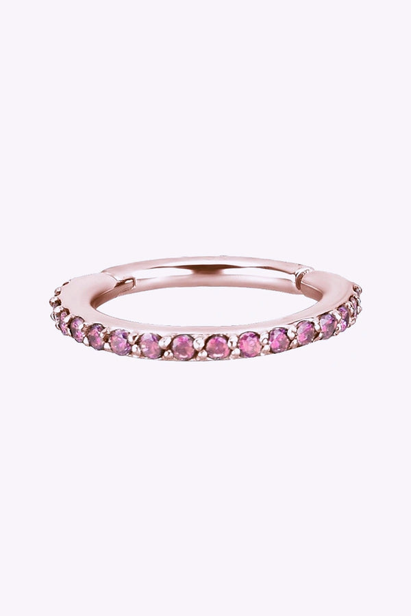 Clicker Large 1 2 Roseguld Rosa Kristaller