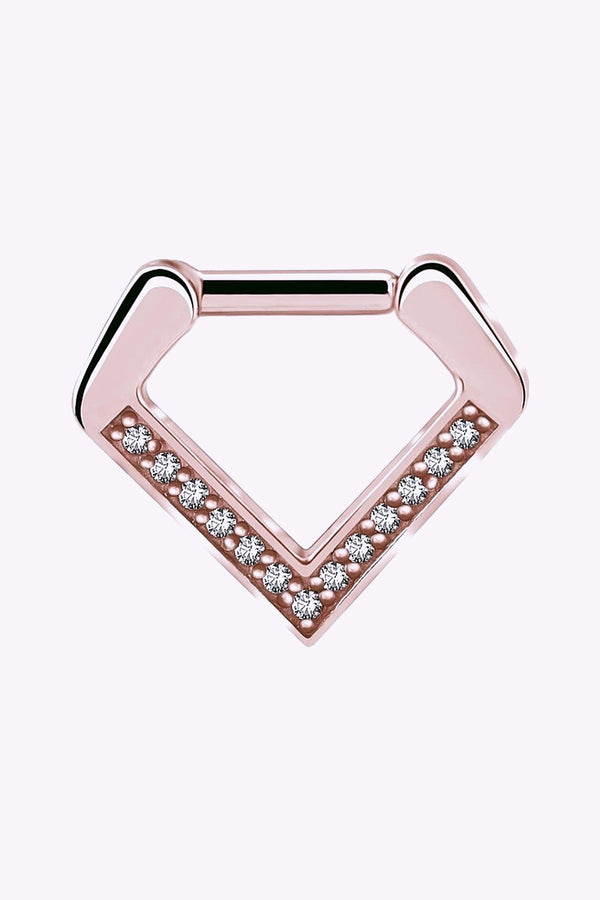 Clicker Roseguld Triangel Kristaller 2