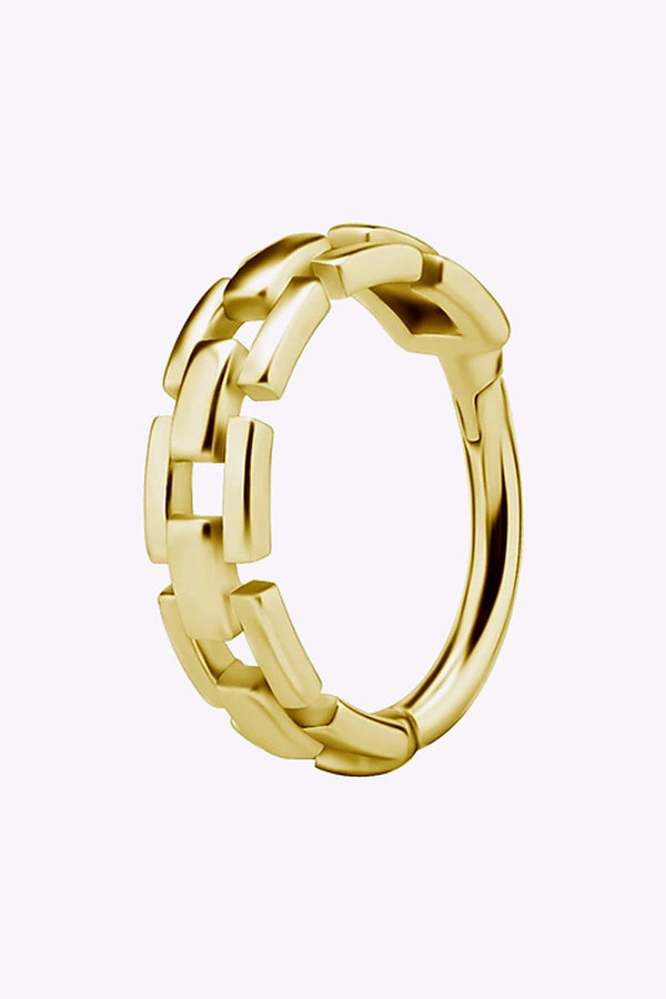 Clicker Till Conch 316L Kirurgstal 24K Guld Pvd