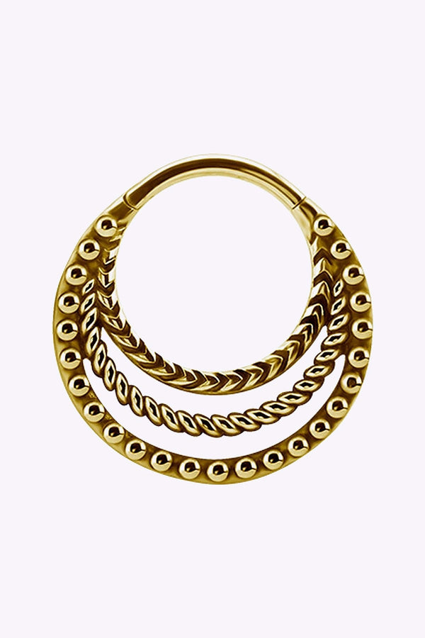 Clicker Treradig Guld Pvd