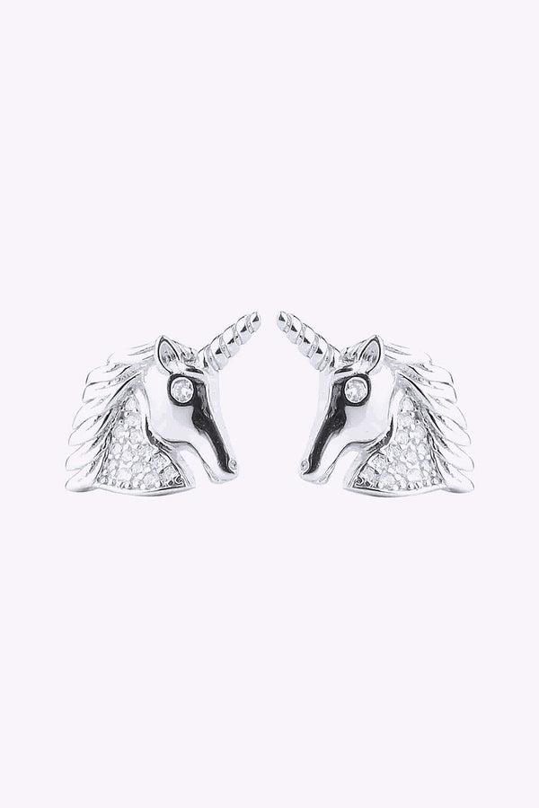 Enhorning Silverorhange Vita Kristaller 925 Sterling Silver