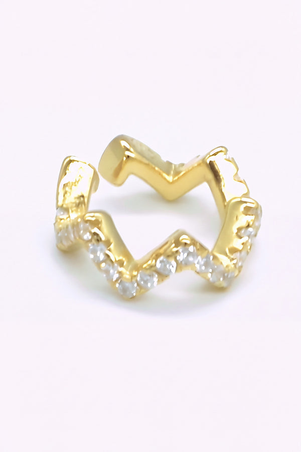 Guldpläterad earcuff | INAA