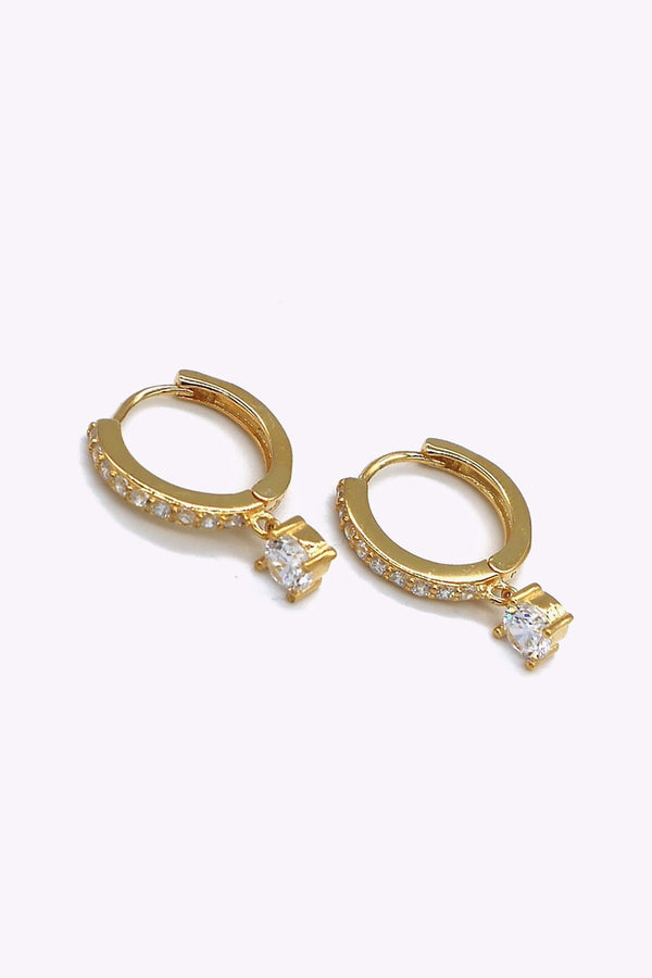 Guldplaterade Silver Hoops Bibi