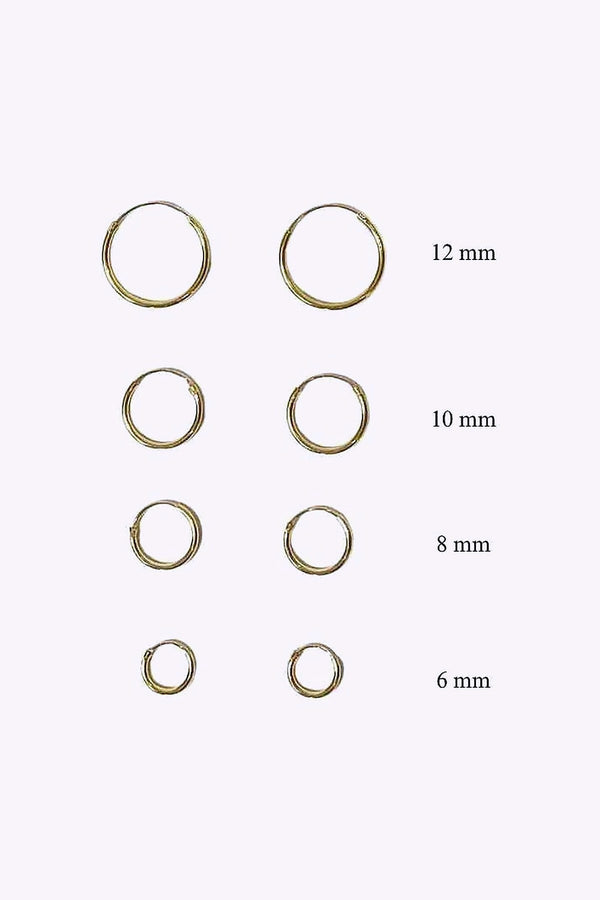 Guldplaterade Silver Hoops Ebba