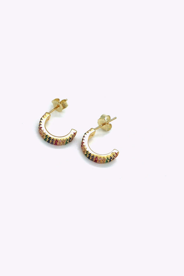 Guldplaterade Silver Hoops Emani