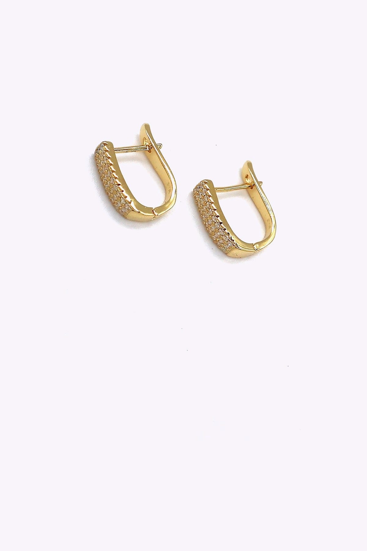 Guldplaterade Silver Hoops Farah