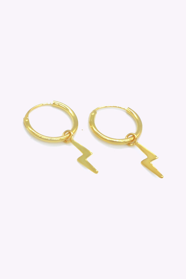 Guldpläterade silver hoops | LOVA