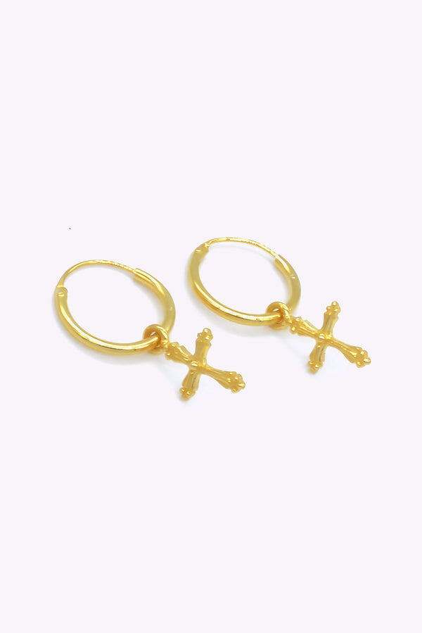 Guldpläterade silver hoops | MEJA