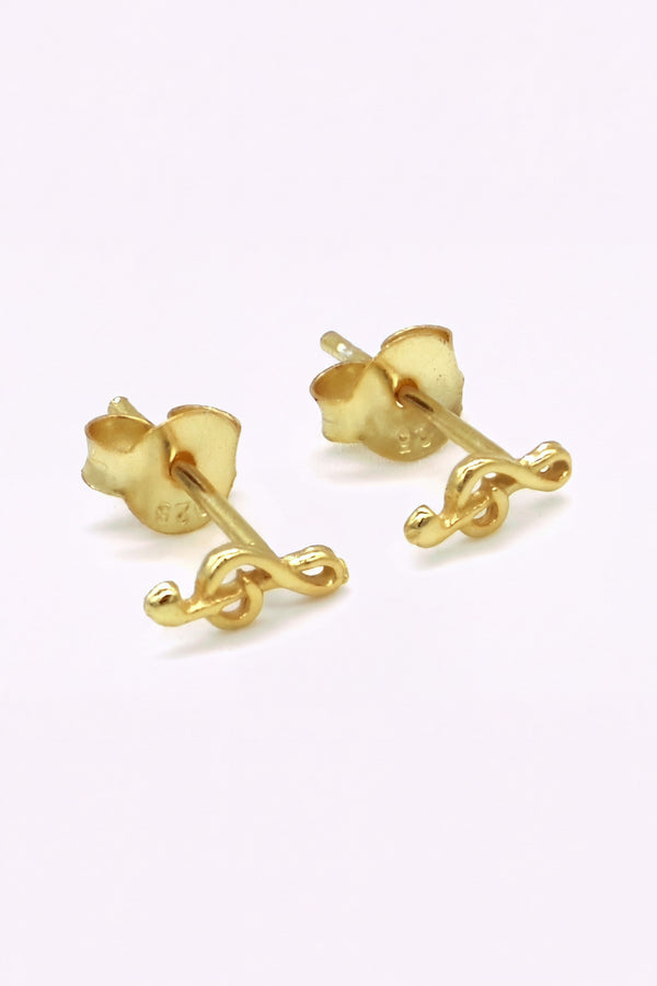 Guldplaterade Silver Studs Adila