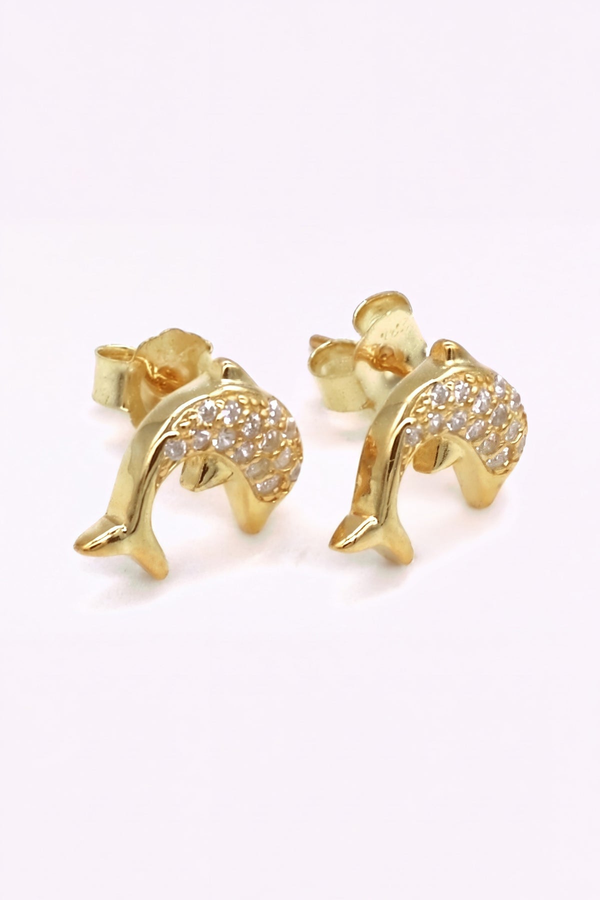 Guldplaterade Silver Studs Afiya