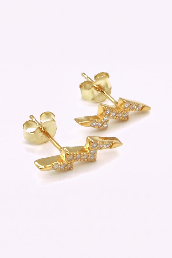 Guldplaterade Silver Studs Akeylah