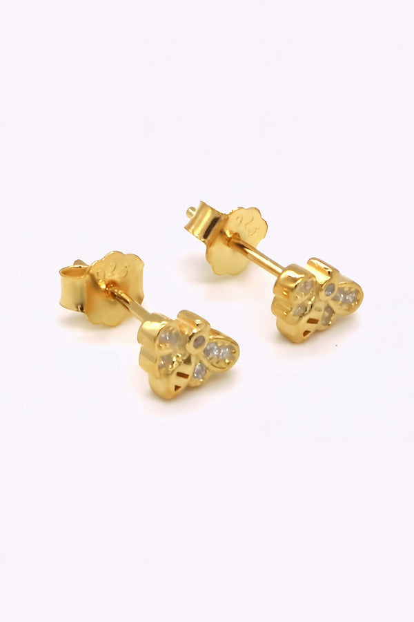 Guldpläterade silver studs | ALEAHA