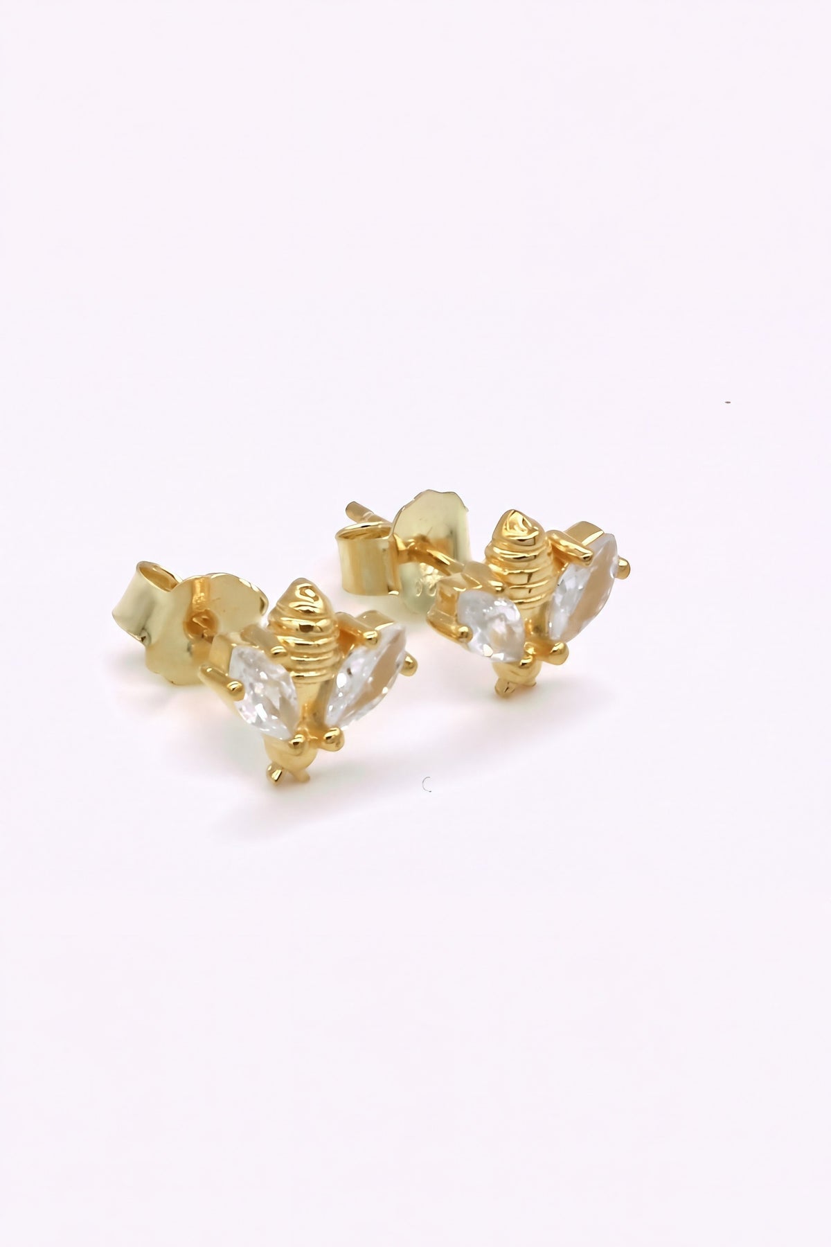 Guldpläterade silver studs | ALIMA