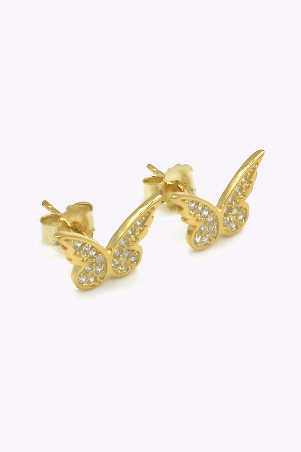 Guldpläterade silver studs | AMANI
