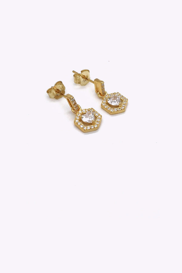 Guldplaterade Silver Studs Andala