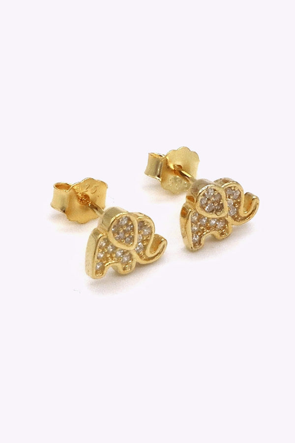 Guldplaterade Silver Studs Asha