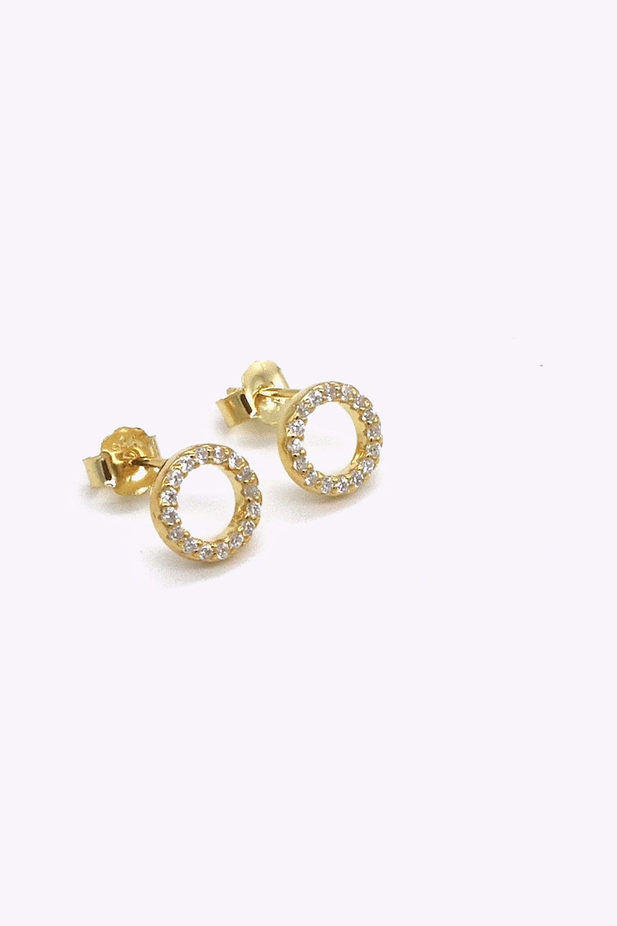 Guldplaterade Silver Studs Ashia