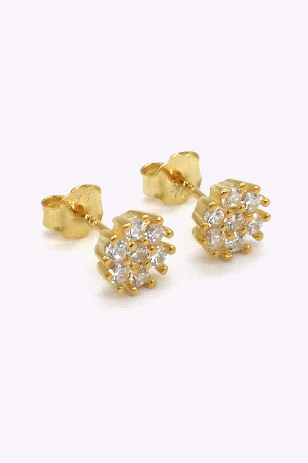Guldplaterade Silver Studs Asiya