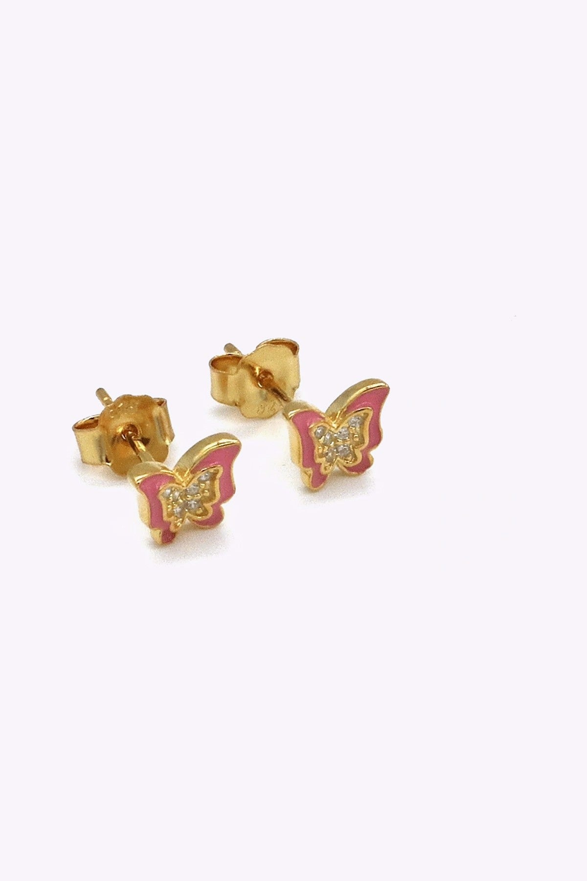 Guldplaterade Silver Studs Azia