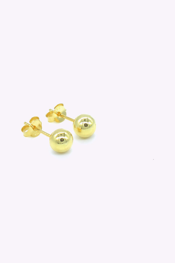 Guldpläterade silver studs | EDITH