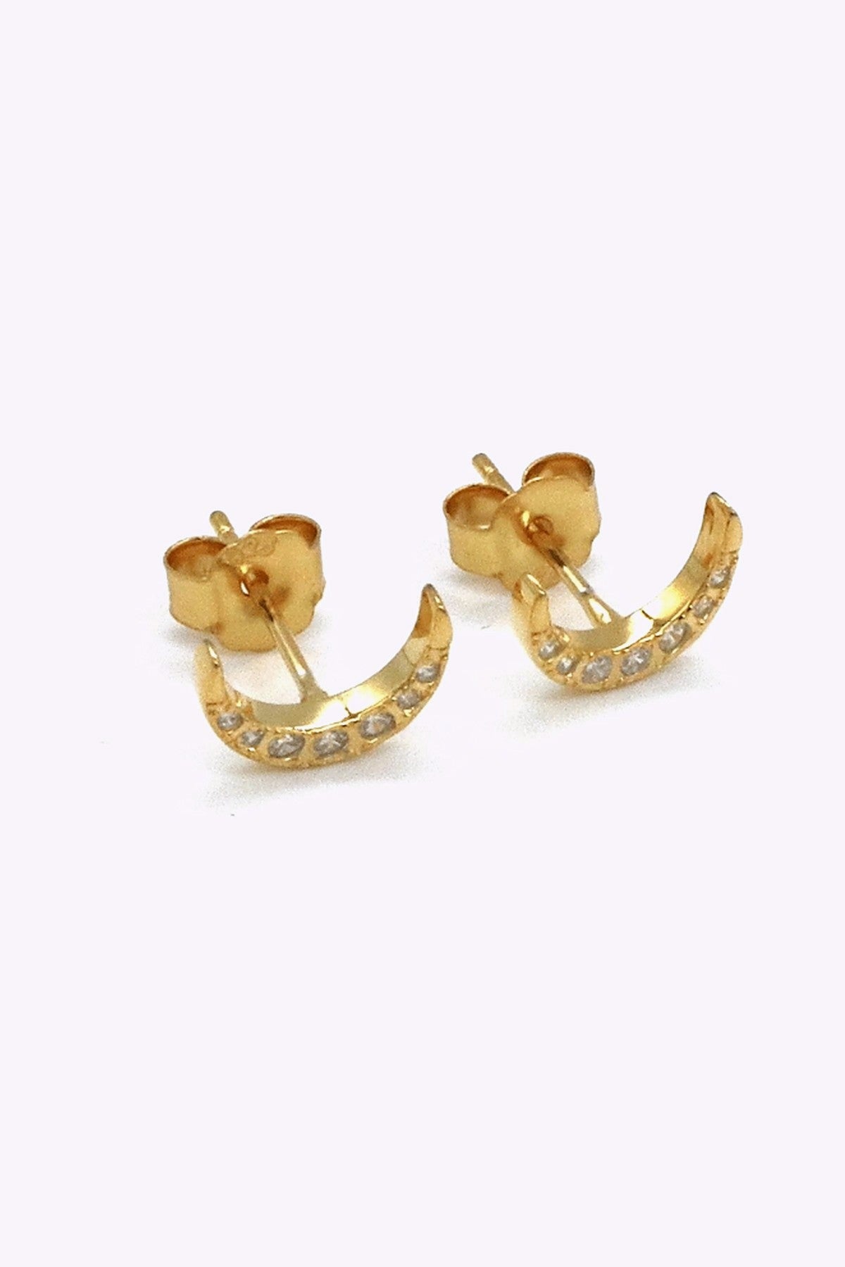 Guldplaterade Silver Studs Fanny