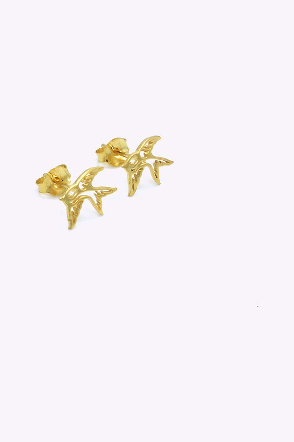 Guldpläterade silver studs | HEDDA