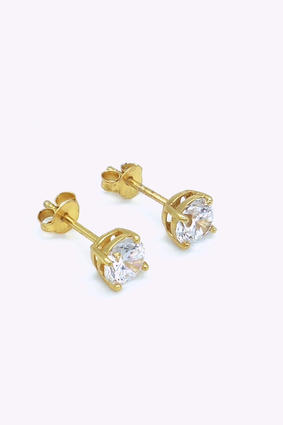 Guldplaterade Silver Studs Juni