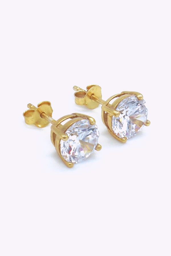 Guldplaterade Silver Studs Molly