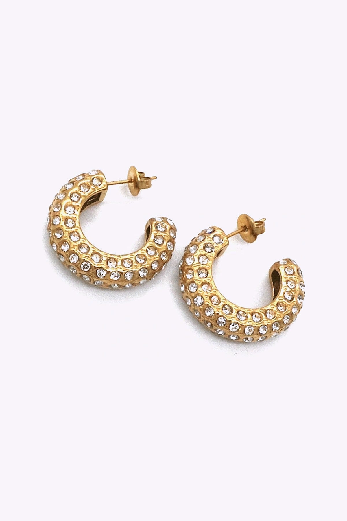 Guldplaterade Stal Hoops Jessika