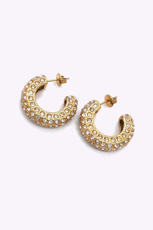 Guldplaterade Stal Hoops Jessika