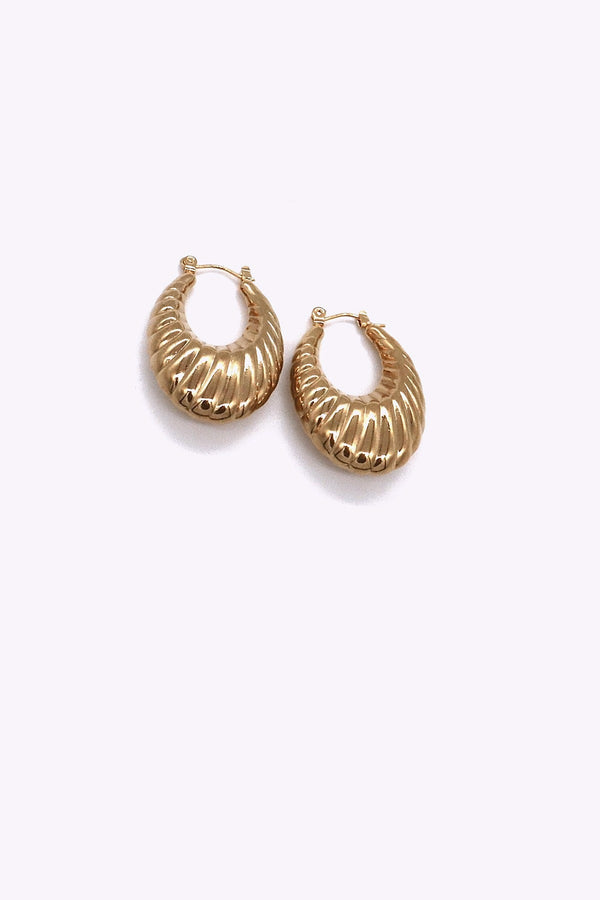 Guldplaterade Stal Hoops Mimmie