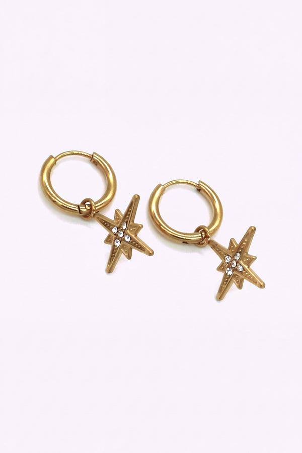 Guldplaterade Stal Hoops Valerie