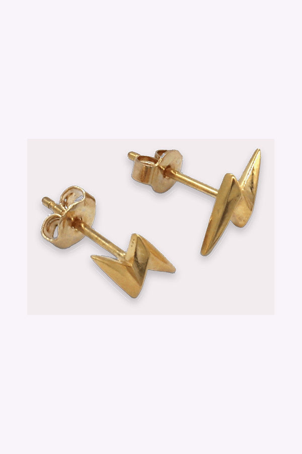 Guldplaterade Stal Studs Bea