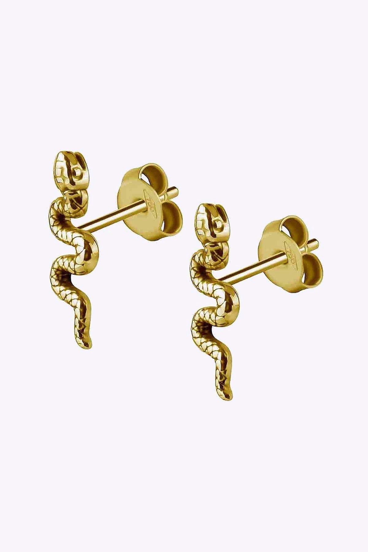 Guldplaterade Stal Studs Blenda