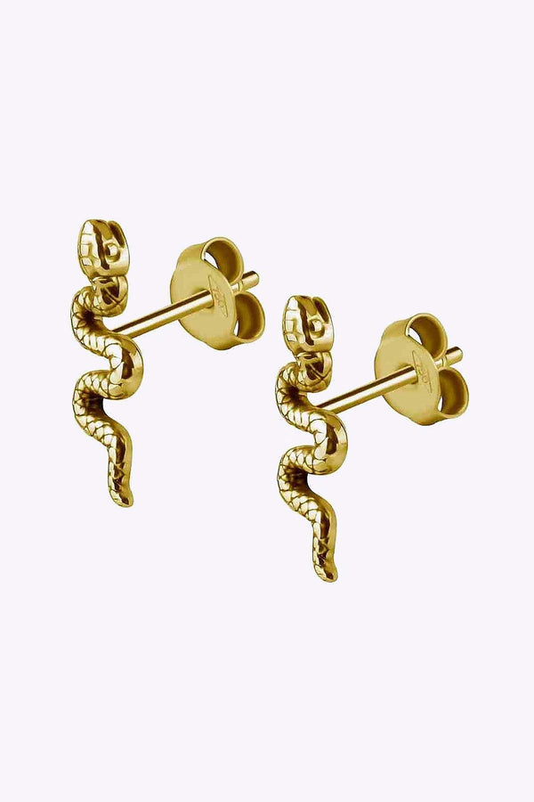 Guldplaterade Stal Studs Blenda