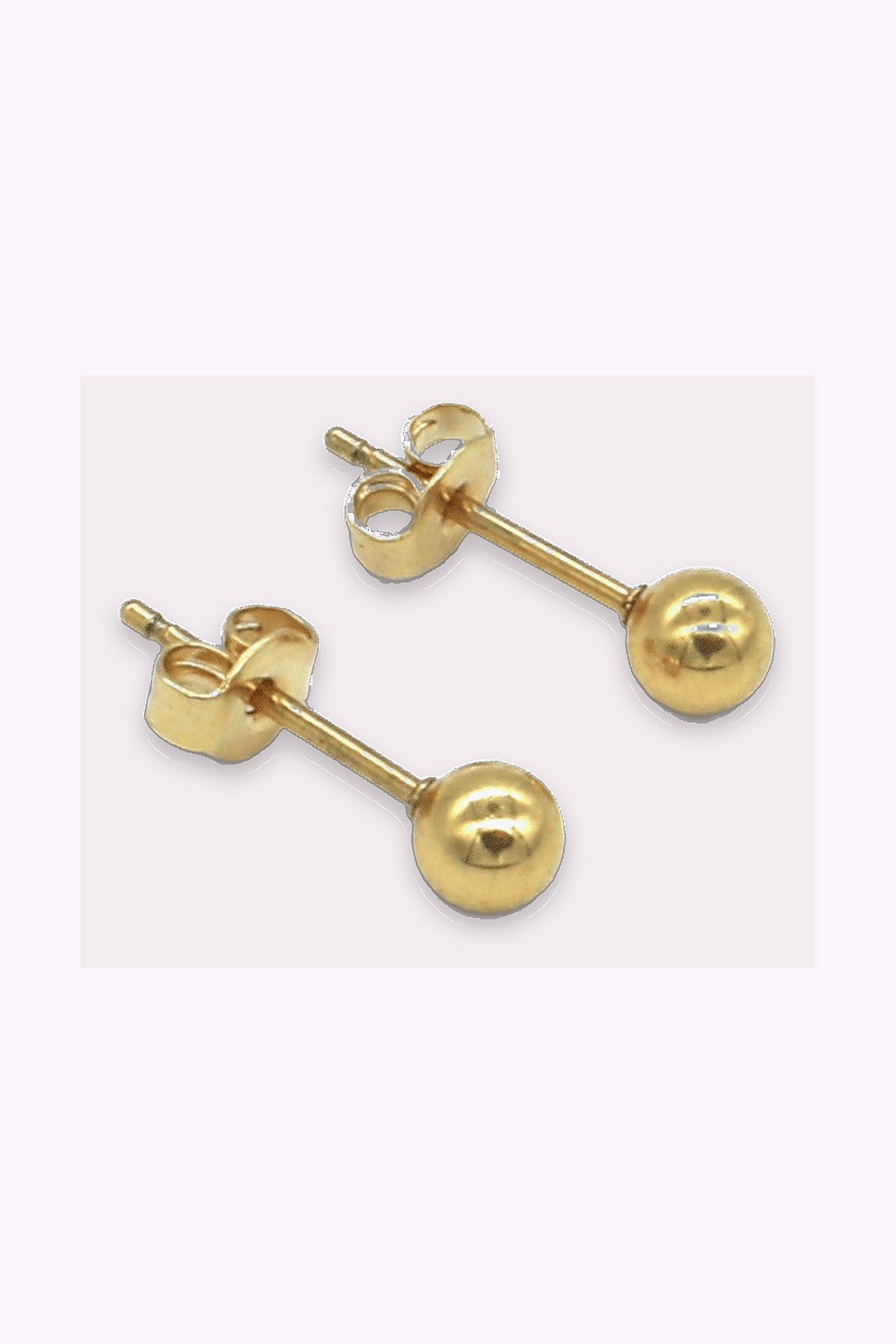 Guldplaterade Stal Studs Ines