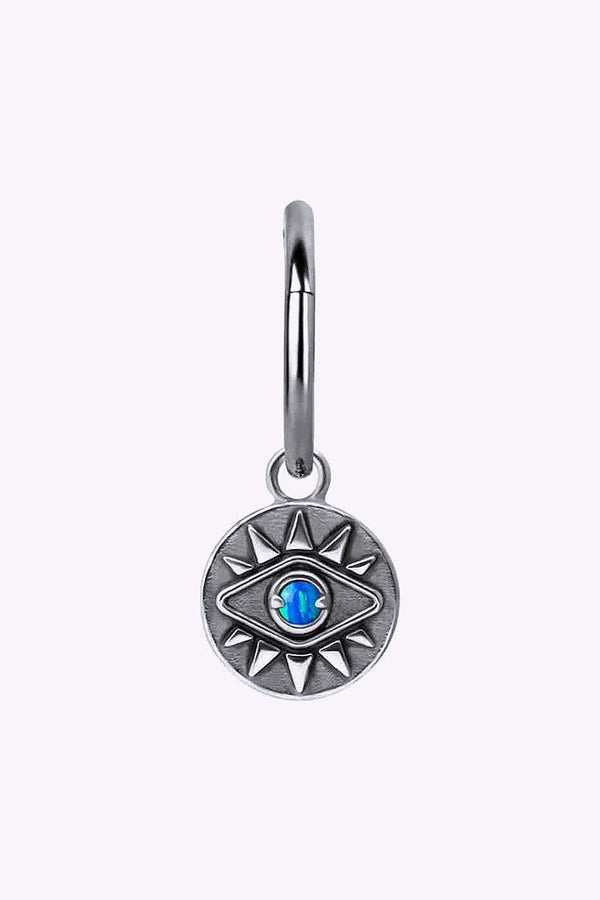 Hangsmycke Till Clicker Tredje Ogat 316L Kirurgstal Opal