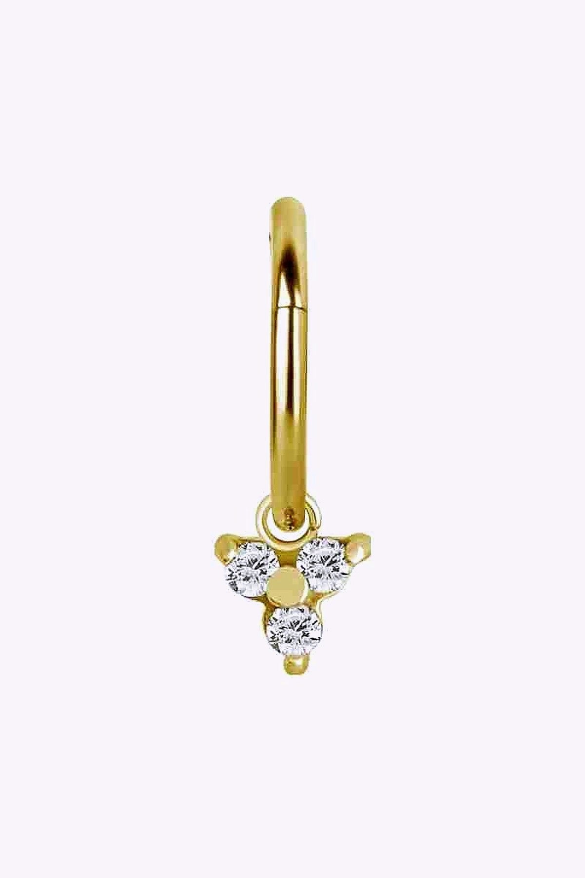 Hangsmycke Till Clicker Trinity Charm 24K Pvd Guld