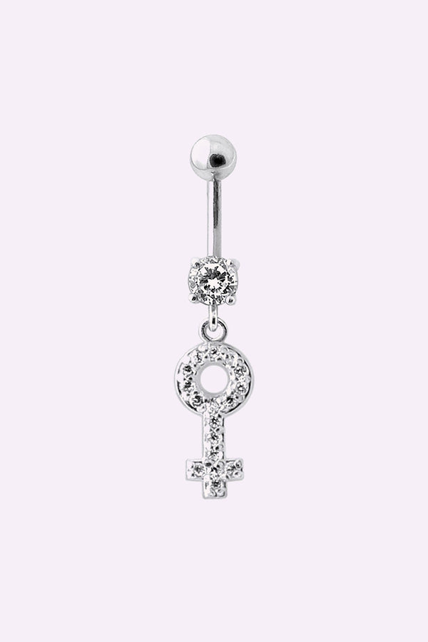 Navelpiercing Med Kvinnosymbol Girlpower