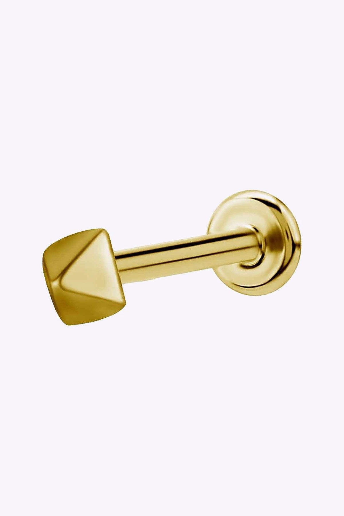 Invandigt Gangad Labret Pyramid 24K Guld Pvd