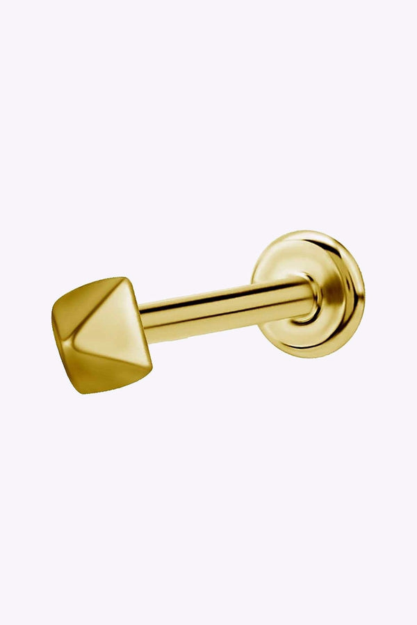 Invandigt Gangad Labret Pyramid 24K Guld Pvd